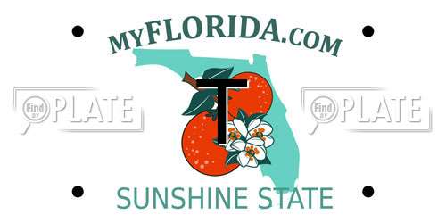 T Florida License Plate