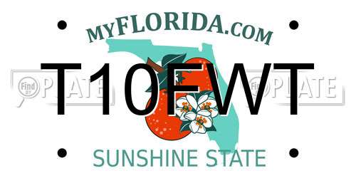 T10FWT Florida License Plate
