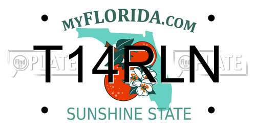 T14RLN Florida License Plate