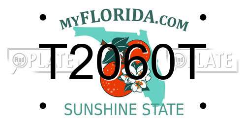 T2060T Florida License Plate