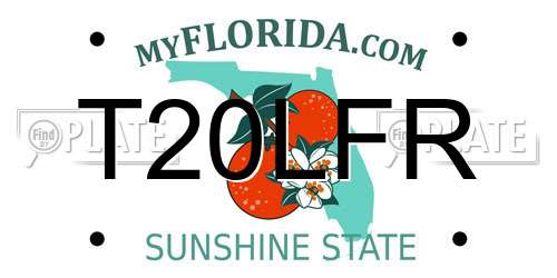 T20LFR Florida License Plate