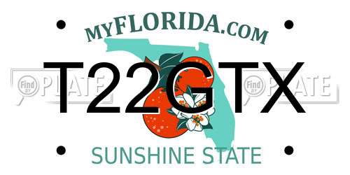 T22GTX Florida License Plate