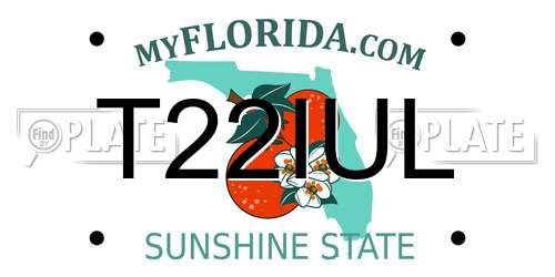 T22IUL Florida License Plate