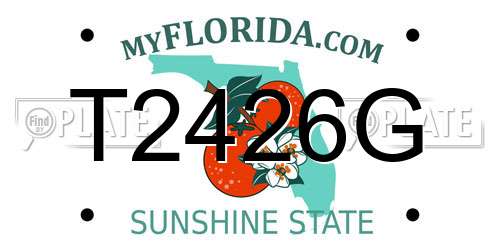T2426G Florida License Plate