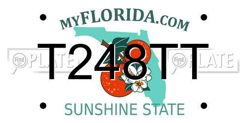 T248TT Florida License Plate