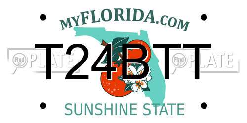 T24BTT Florida License Plate