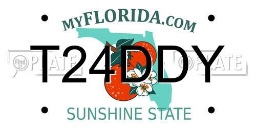 T24DDY Florida License Plate