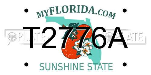 T2776A Florida License Plate