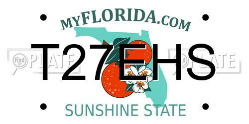 T27EHS Florida License Plate