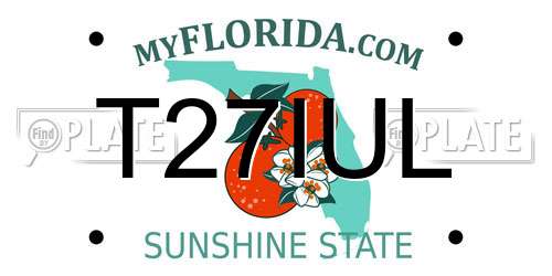 T27IUL Florida License Plate