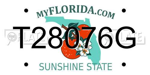 T28076G Florida License Plate