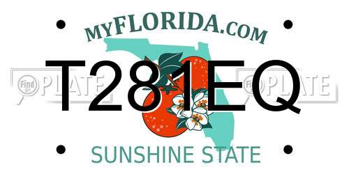T281EQ Florida License Plate