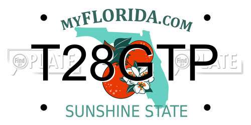 T28GTP Florida License Plate