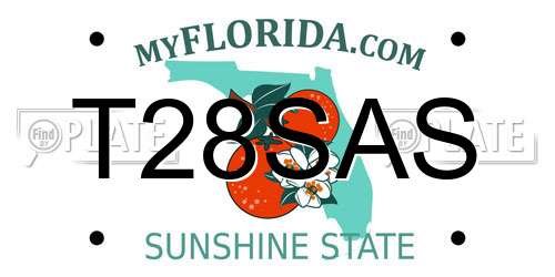 T28SAS Florida License Plate