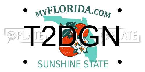 T2DGN Florida License Plate