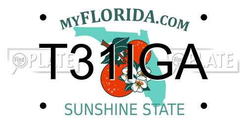 T31IGA Florida License Plate