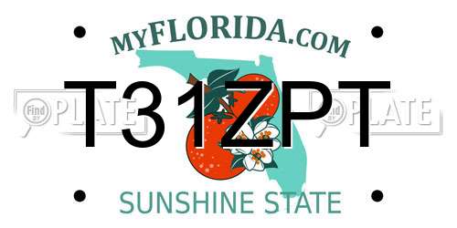 T31ZPT Florida License Plate