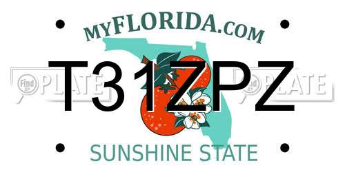 T31ZPZ Florida License Plate
