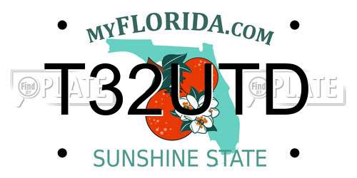 T32UTD Florida License Plate