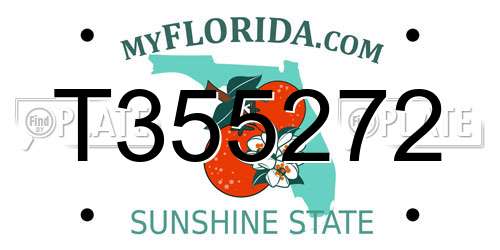 T355272 Florida License Plate