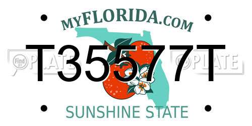 T35577T Florida License Plate