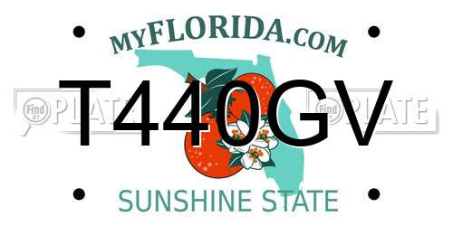 T440GV Florida License Plate
