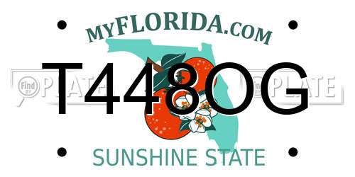 T448OG Florida License Plate