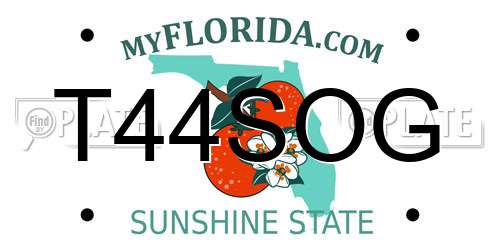 T44SOG Florida License Plate