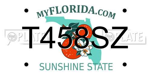 T458SZ Florida License Plate