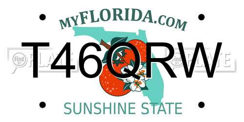 T46QRW Florida License Plate