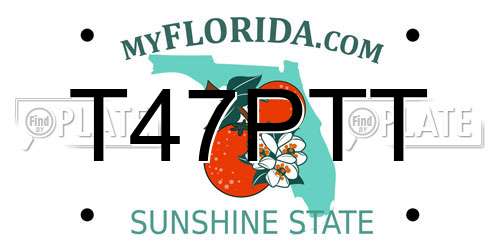 T47PTT Florida License Plate