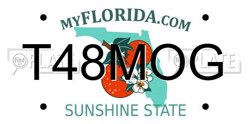T48MOG Florida License Plate