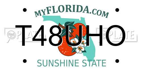 T48UHO Florida License Plate