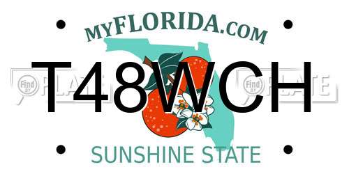 T48WCH Florida License Plate