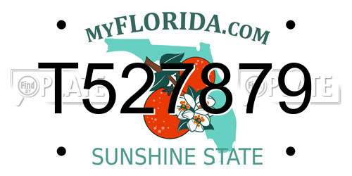 T527879 Florida License Plate