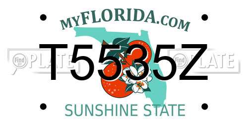 T5535Z Florida License Plate