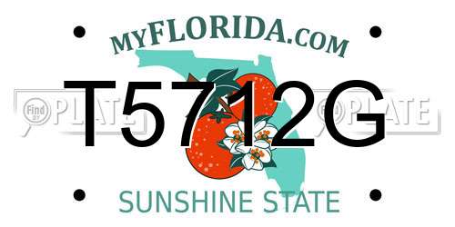 T5712G Florida License Plate