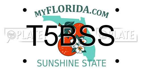 T5BSS Florida License Plate