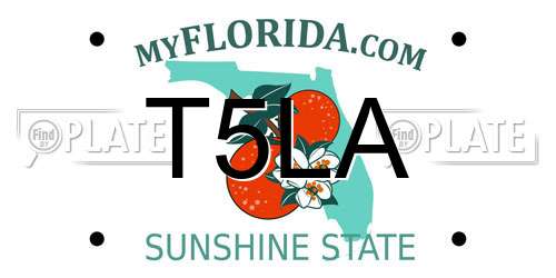T5LA Florida License Plate