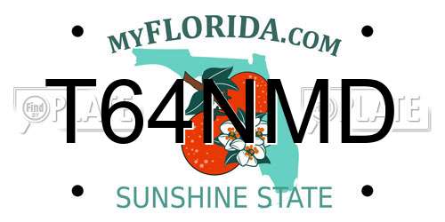 T64NMD Florida License Plate