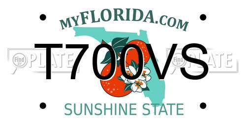 T700VS Florida License Plate