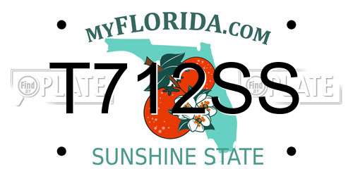T712SS Florida License Plate
