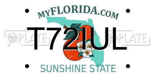 T72IUL Florida License Plate