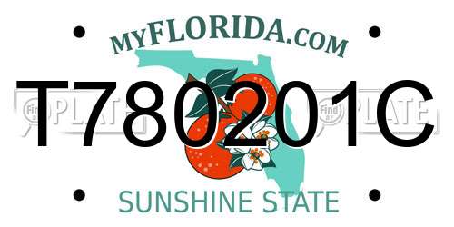 T780201C Florida License Plate