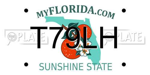 T79LH Florida License Plate