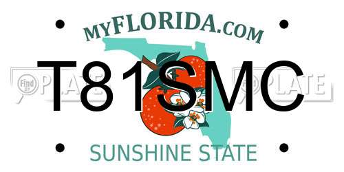 T81SMC Florida License Plate