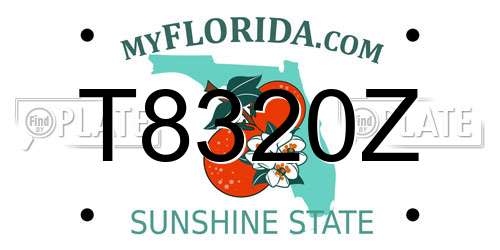 T8320Z Florida License Plate