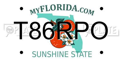 T86RPO Florida License Plate
