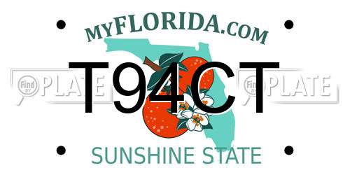 T94CT Florida License Plate