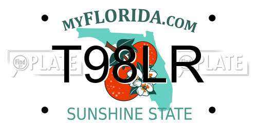 T98LR Florida License Plate